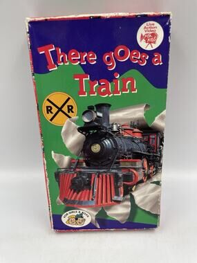 There Goes a Train VHS 1994 KidVision Live Action Trains for Kids Ages 3–8